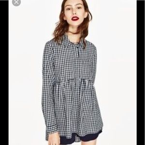 Zara checked tunic